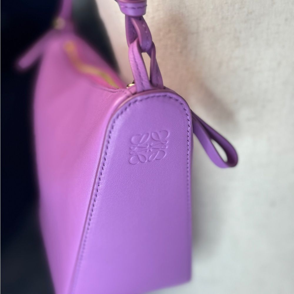 Loewe Hammock Mini Leather Hobo / Shoulder / Crossbody Bag in Rockrose NWT - Picture 8 of 10